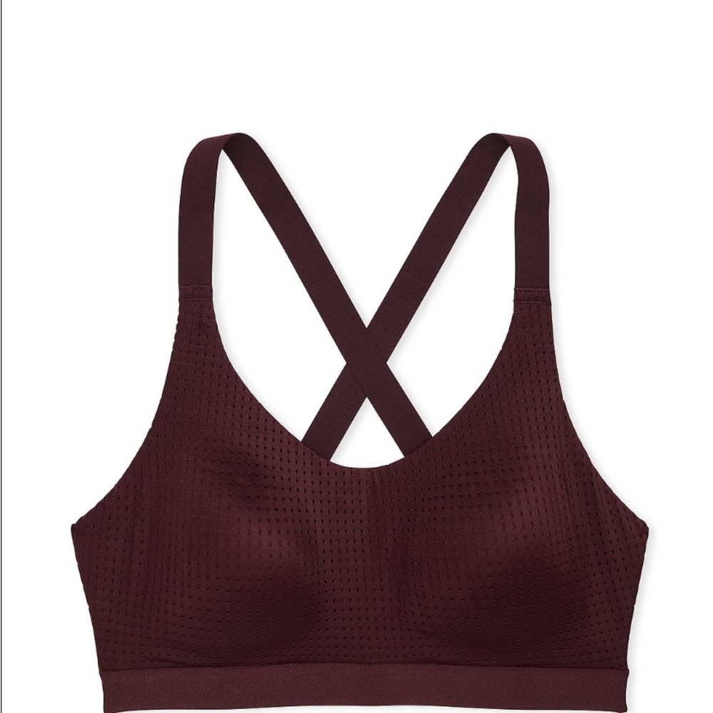 Women's Cross-Back Bralette - Burgundy Brown Victoria Secret NWT